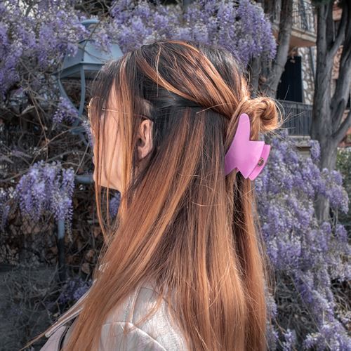 Golden metal hair clip MM handmade in France | MC Davidian