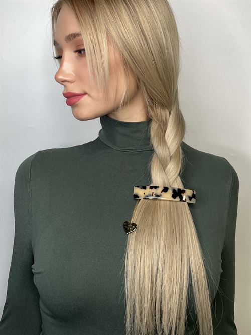 Golden metal hair comb handmade in France | MC Davidian piano wire clips