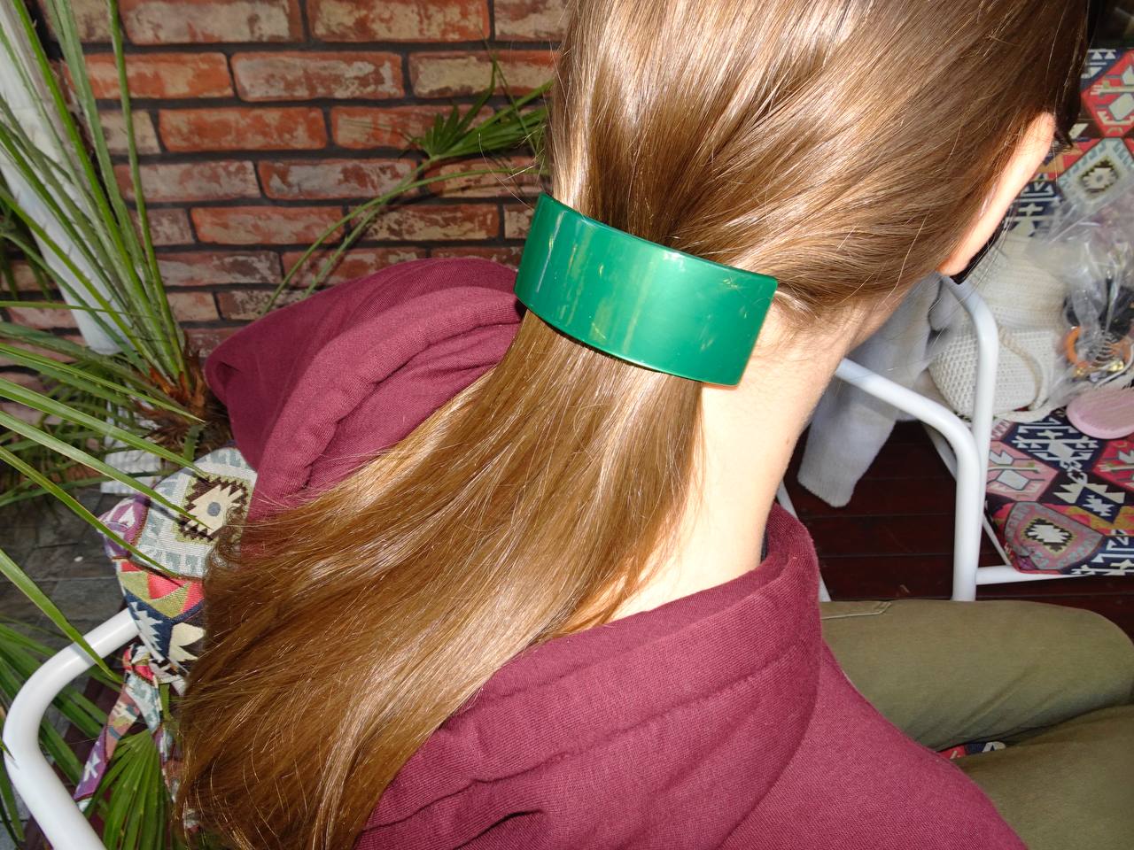 Ponytail with pony cuff, trendy hair accessory